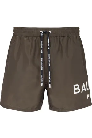 Balmain Bañador con logo estampado