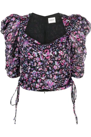 Marant Etoile Blusa Galaor con manga farol