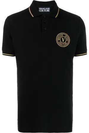 VERSACE Polo con logo bordado