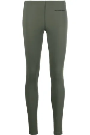 Jil Sander Leggins con logo estampado