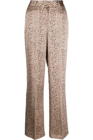 Twin-Set Pantalones anchos con motivo de leopardo