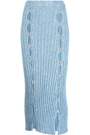 Baserange Falda midi con aberturas