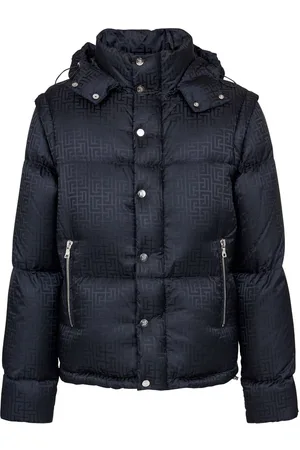 Balmain Plumífero con monograma en jacquard