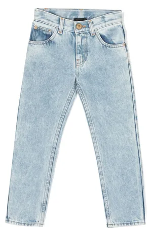 VERSACE Vaqueros rectos de talle medio