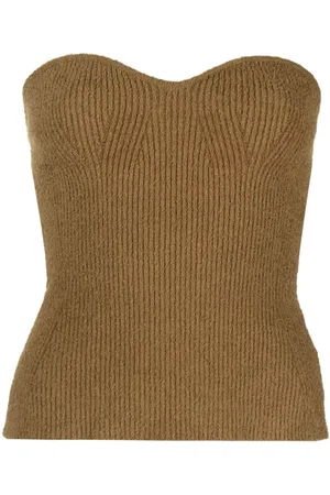 WARDROBE.NYC Top tipo bandeau de canalé