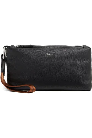 Ermenegildo Zegna Bolso de mano con placa del logo