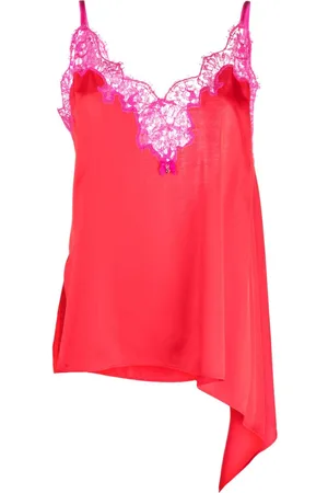 Dsquared2 Top asimétrico con volantes