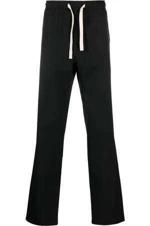 Palm Angels Pantalones rectos con monograma bordado