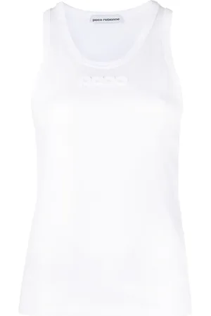 Paco rabanne Top con logo en relieve