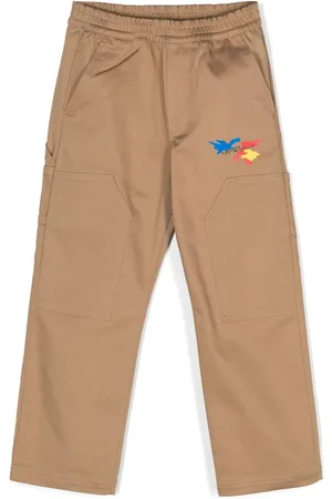 OFF-WHITE Pantalones rectos con logo