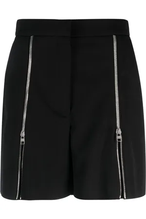 Alexander McQueen Pantalones cortos con detalle de cremalleras