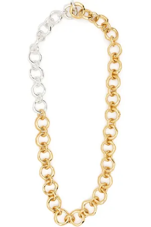 Jil Sander Collar de cadena gruesa de dos tonos