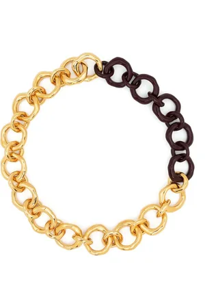 Jil Sander Collar de cadena gruesa de dos tonos