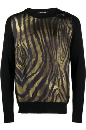 Roberto Cavalli Sudadera con estampado de cebra