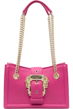 VERSACE Bolso de hombro con logo grabado