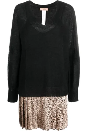 Twin-Set Vestido corto con cuello en V