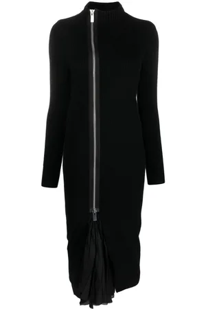 SACAI Vestido midi con cremallera