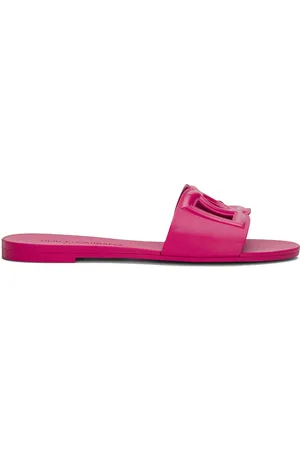 Dolce & Gabbana Sandalias Bianca con logo DG