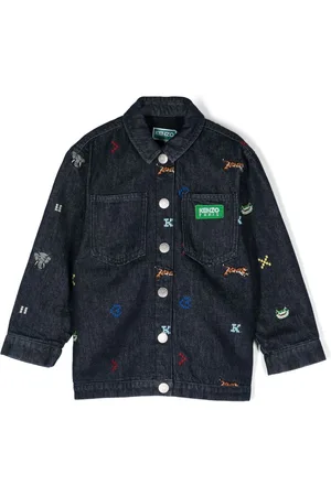 Kenzo Chaqueta vaquera con diseño bordado