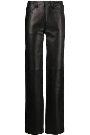 Alexander Wang Pantalones rectos de talle medio