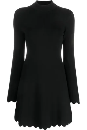 Twin-Set Vestido corto con cuello alto