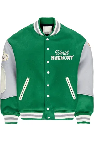 SAINT MXXXXXX Chaqueta bomber Pigeon Varsity con estampado gráfico