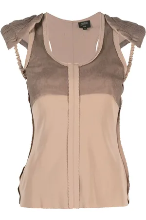 Jean Paul Gaultier Top sin mangas con almohadillas 2000