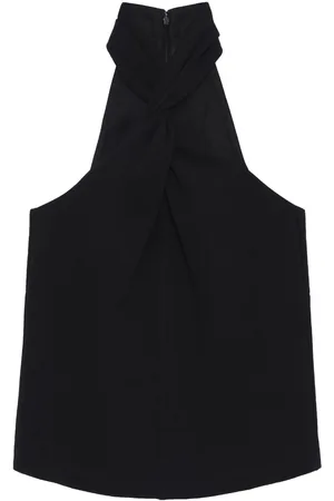 ANINE BING Top sin mangas Becca con cuello halter