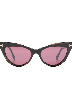 Tom Ford Gafas de sol con montura cat eye doble