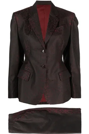 Jean Paul Gaultier Traje con falda en jacquard 2000