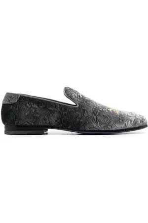 Philipp Plein Mocasines con calavera bordada