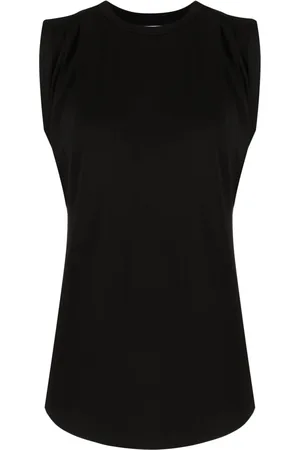 Michael Kors Top sin mangas con pliegues
