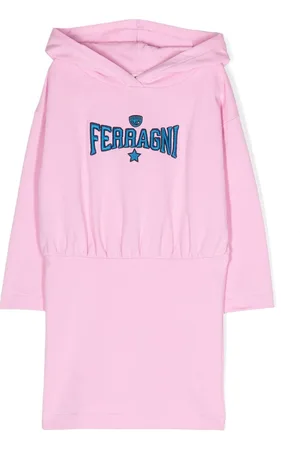 Chiara Ferragni Vestido con parche del logo y capucha