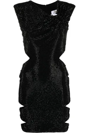 Philipp Plein Vestido corto con detalle de cristales