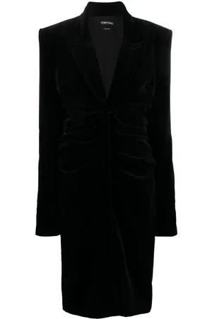 Tom Ford Vestido midi con escote en V pronunciado