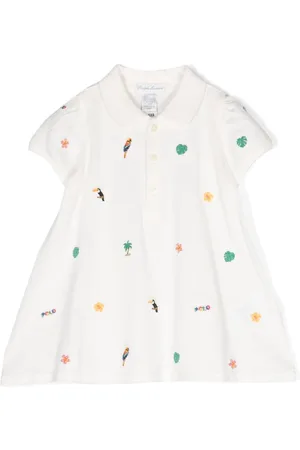 Ralph Lauren Vestido tipo polo bordado