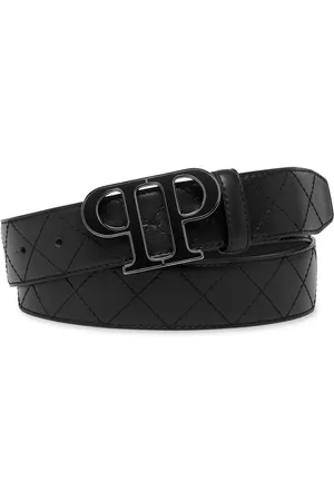 Philipp Plein Cinturón con placa del logo