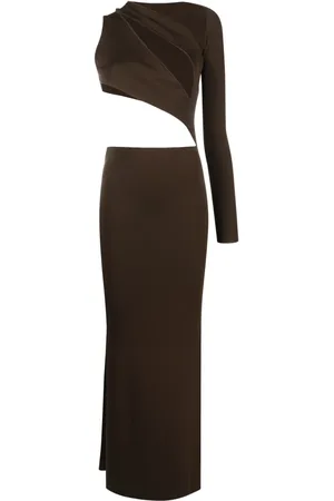 AYA MUSE Vestido largo Actin con abertura