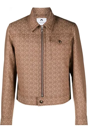 Marine Serre Chaqueta estampada con cremallera