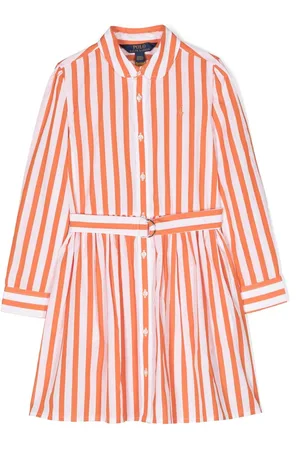 Ralph Lauren Vestido a rayas con cinturón