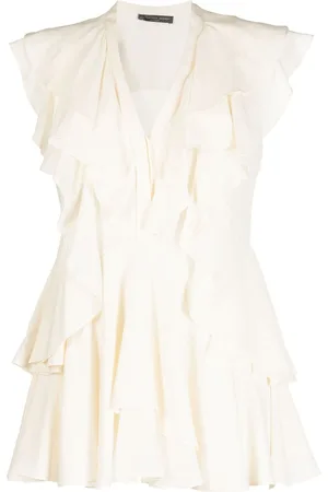 Alexander McQueen Blusa con volantes