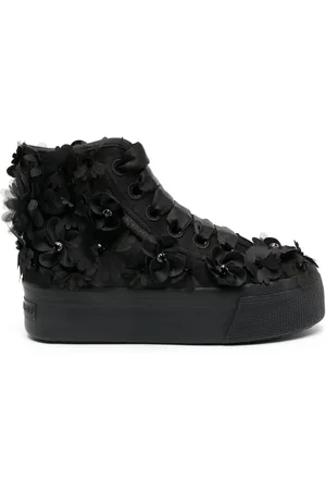 Viktor & Rolf Zapatillas altas con aplique floral de x Superga