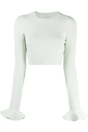 J.W.Anderson Top corto con detalle de volantes