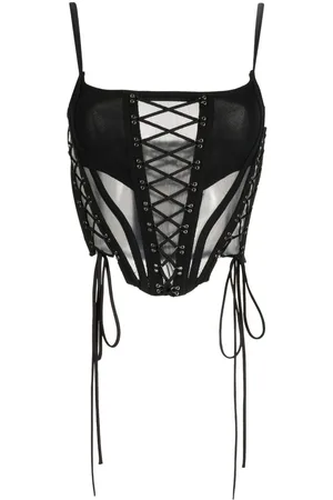 MONSE Top tipo bustier con cordones