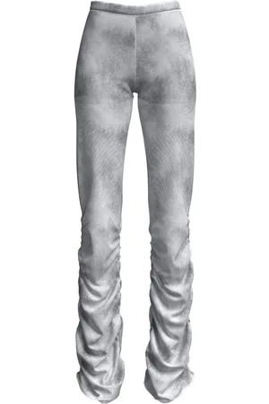 MACCAPANI Pantalones The Ruched de talle bajo