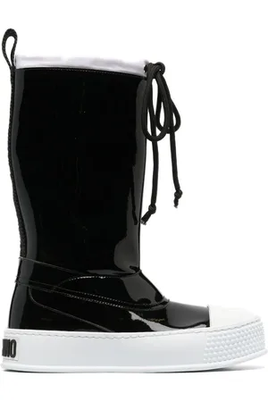Moschino Botas con plataforma y puntera en contraste