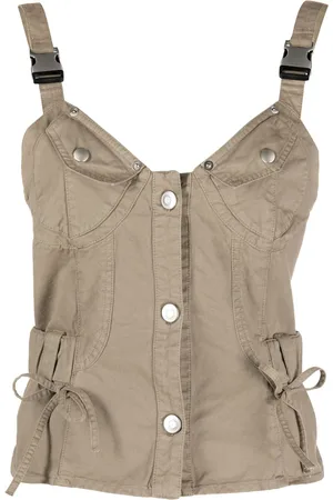 COPERNI Top estilo corsé con correa de hebilla