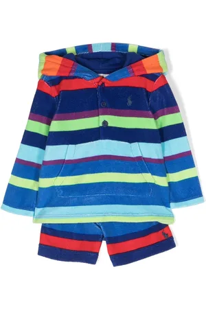 Ralph Lauren Conjunto a rayas con bordado Polo Pony