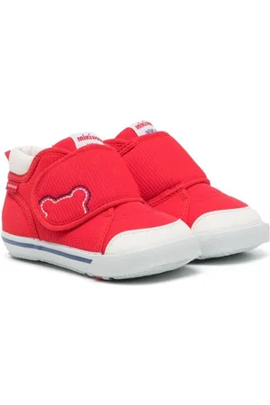 Miki House Zapatillas con parche del logo y tira autoadherente
