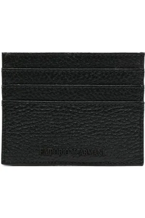 Emporio Armani Tarjetero con logo en relieve